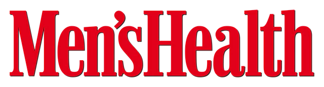 Men's Health magazine logo in bold red text on white background